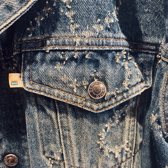 STITCHED DENIM JACKET - Picture 5 of 10